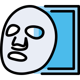 maschera in tessuto icona