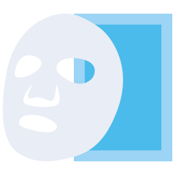 maschera in tessuto icona