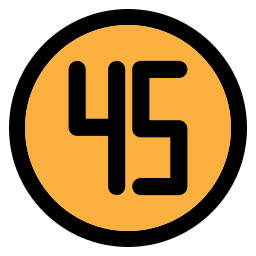 Forty five icon