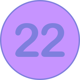 número 22 Ícone