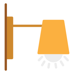 lampada a muro icona