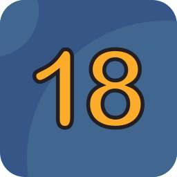 Number 18 icon