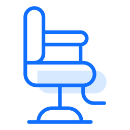 silla de barbero icono