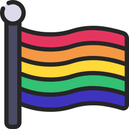 Rainbow flag icon