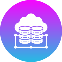 archiviazione cloud icona