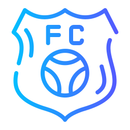 insignia de fútbol icono