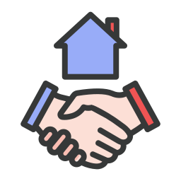 Dealing property trading icon