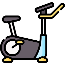 Stationery bicycle icon