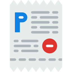 bilet parkingowy ikona