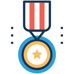 Звездная медаль иконка