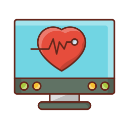 Monitoreo cardíaco icono