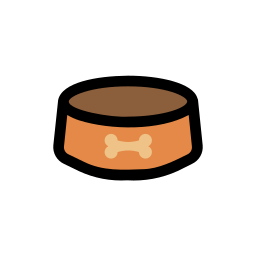 Dog bowl icon