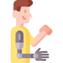 brazo protésico icono