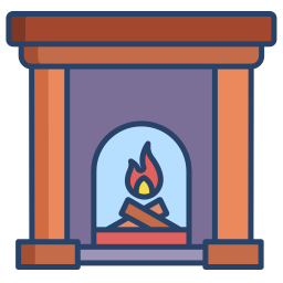 chimenea icono