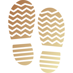 huella de zapato icono