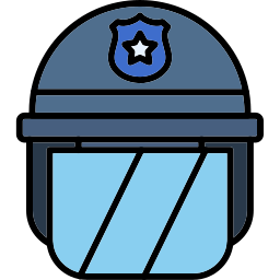 capacete policial Ícone