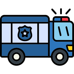 camioneta de la policía icono