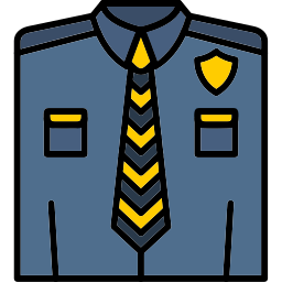 uniforme della polizia icona