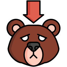 Bear market icon