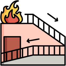 plan de evacuación icono