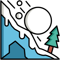 avalancha de nieve icono