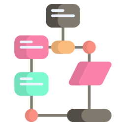 diagramma di flusso icona