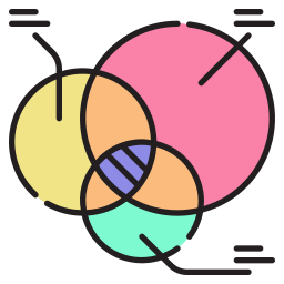 diagrama de venn icono