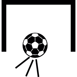 obiettivo del pallone da calcio icona