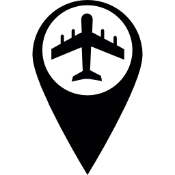 aeroporto di marcatore icona
