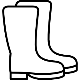 Gardening boots icon