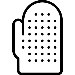 guante de aseo icono