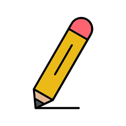 карандаш с ластиком иконка