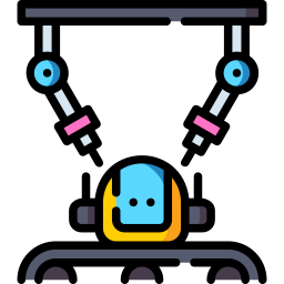 Industrial robot icon