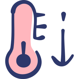 niedrige temperatur icon