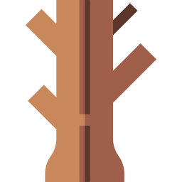 arbre à feuilles caduques Icône