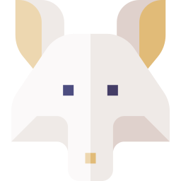 Arctic fox icon