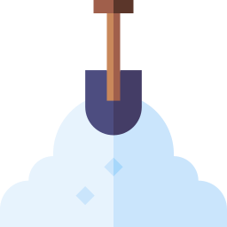Лопата для снега иконка