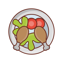 Chicken leg icon