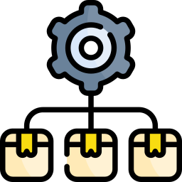 gestion de la chaîne logistique Icône