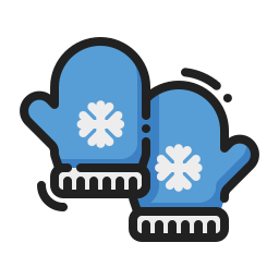 Winter gloves icon