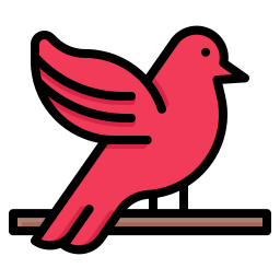 cardinal rouge Icône
