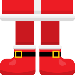 Santa claus boot icon