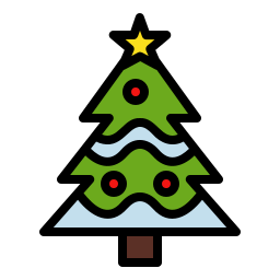 Árbol de navidad icono