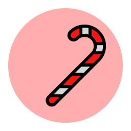 Candy cane icon