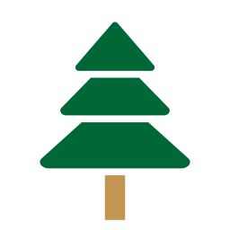 Árbol de navidad icono