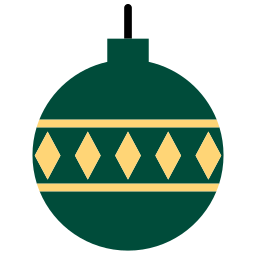 Christmas ball icon