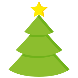 Árbol de navidad icono
