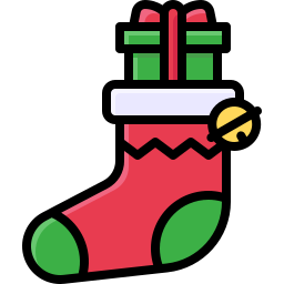 Christmas socks icon