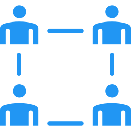 travail en équipe Icône