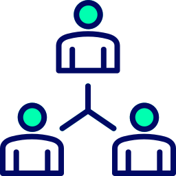 travail en équipe Icône